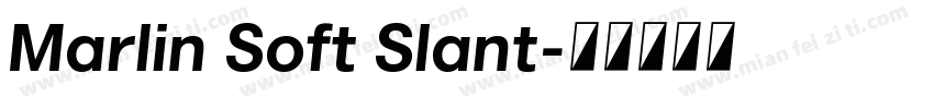 Marlin Soft Slant字体转换